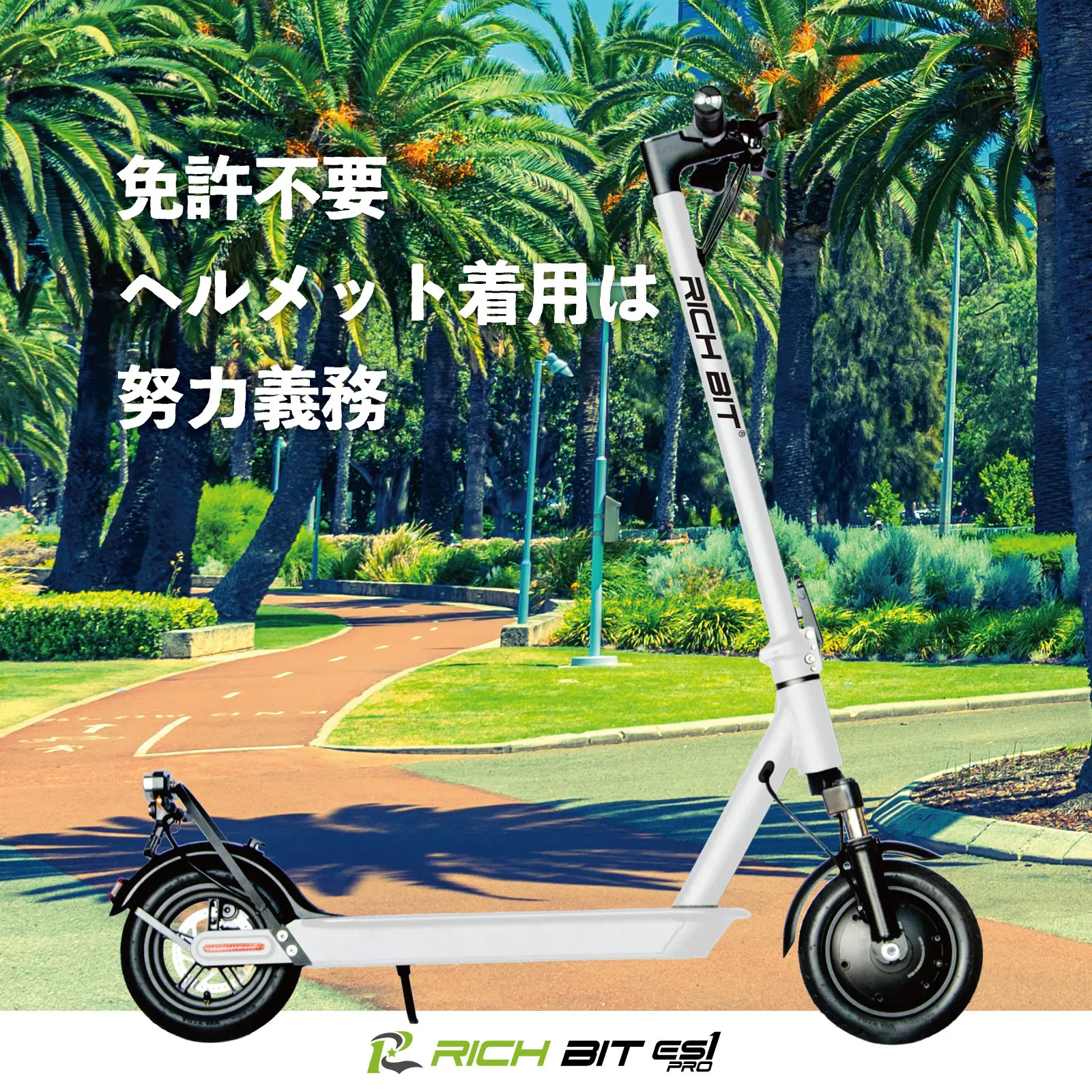 特定小型原付モデル】電動キックボード RICHBIT ES1 Pro 公道/歩道走行